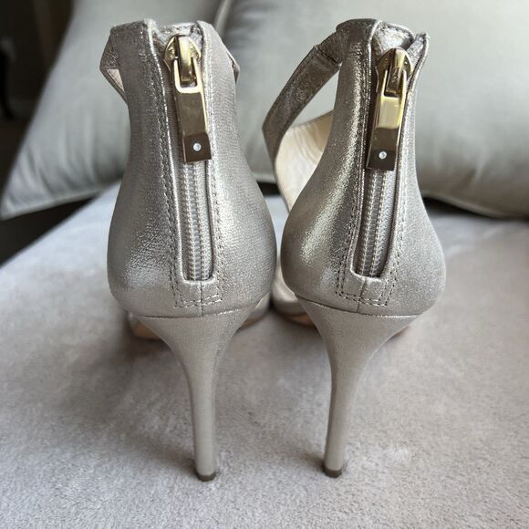 Vince Camuto Imagine Phoebe Metallic Gold Slim Heel Strappy Sandal Women 9.5 M - Picture 9 of 16